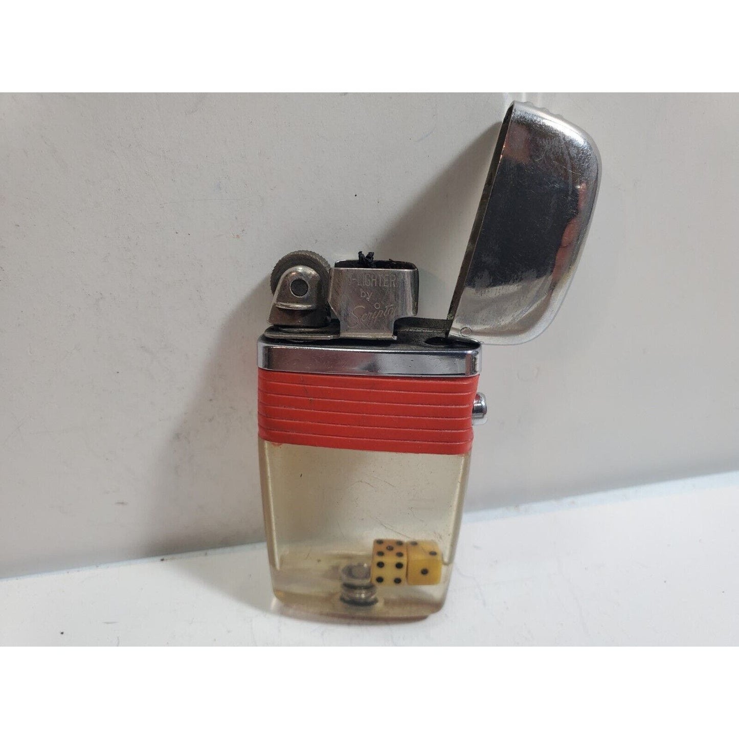 Working Vintage SCRIPTO DICE VU-LIGHTER 5997/29