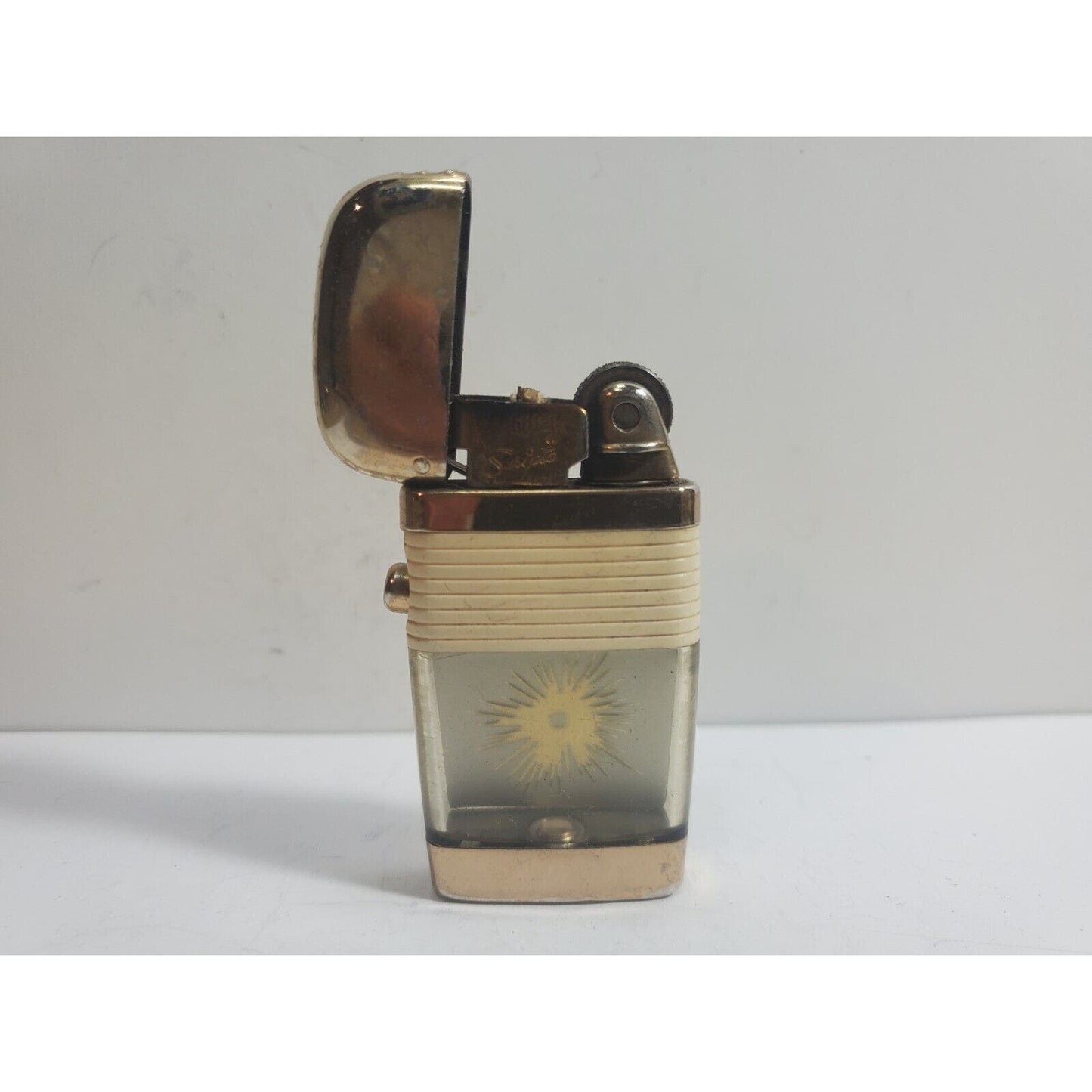 Working Vintage SCRIPTO VU-LIGHTER Bullet Hole 1112/29