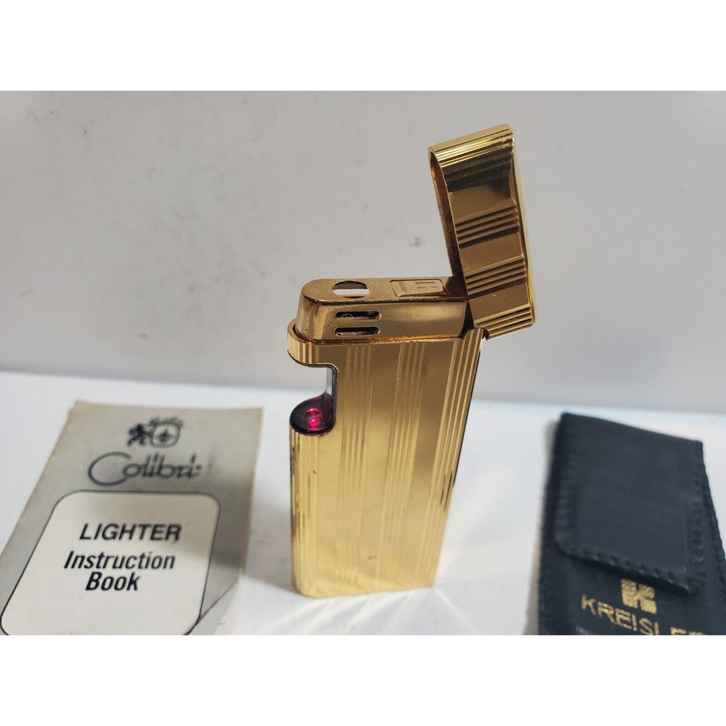 Vintage Colibri Beam Sensor Gold Tone Lighter 6029/37