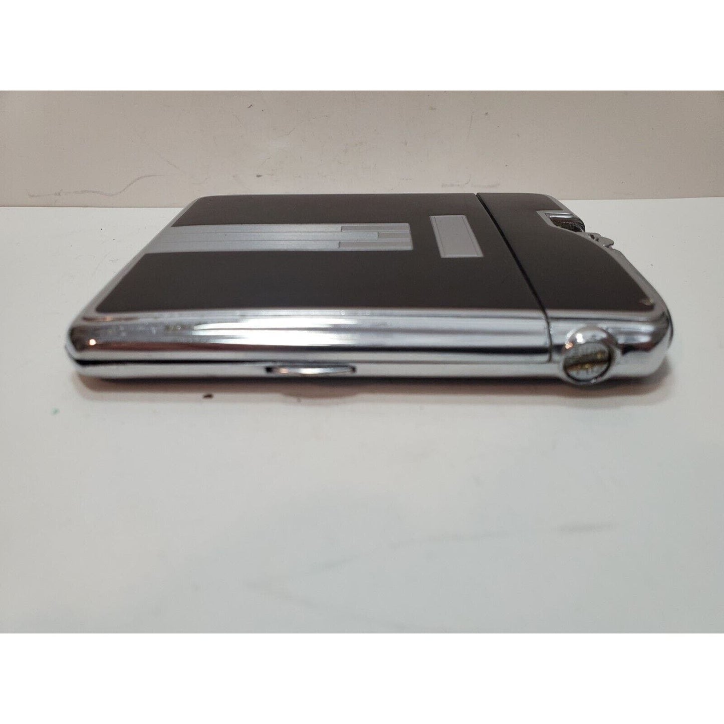 Working Ronson Art Deco Ten A Case Enamel Siler Tone Cigarette Case Lighter