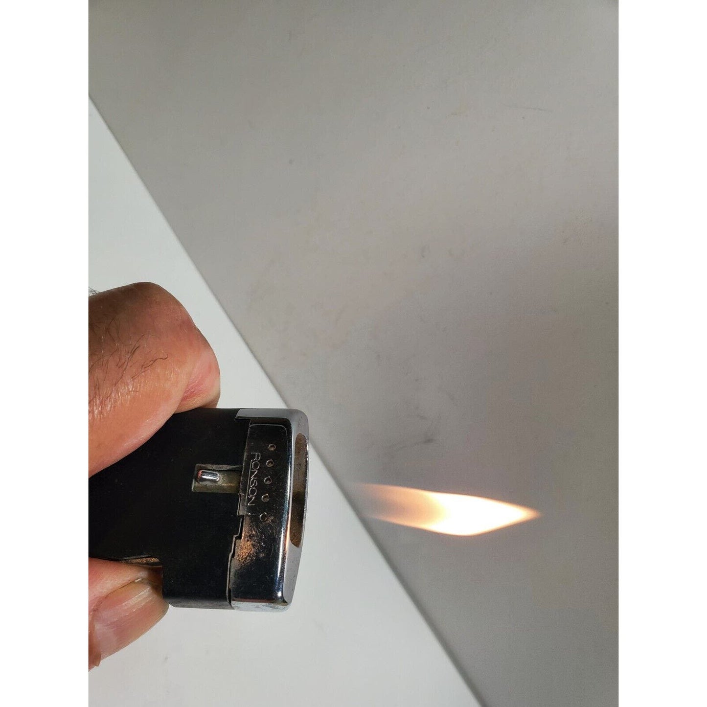 WORKING RONSON VARAFLAME COMET Lighter Vintage Antique Collectible 5851/26