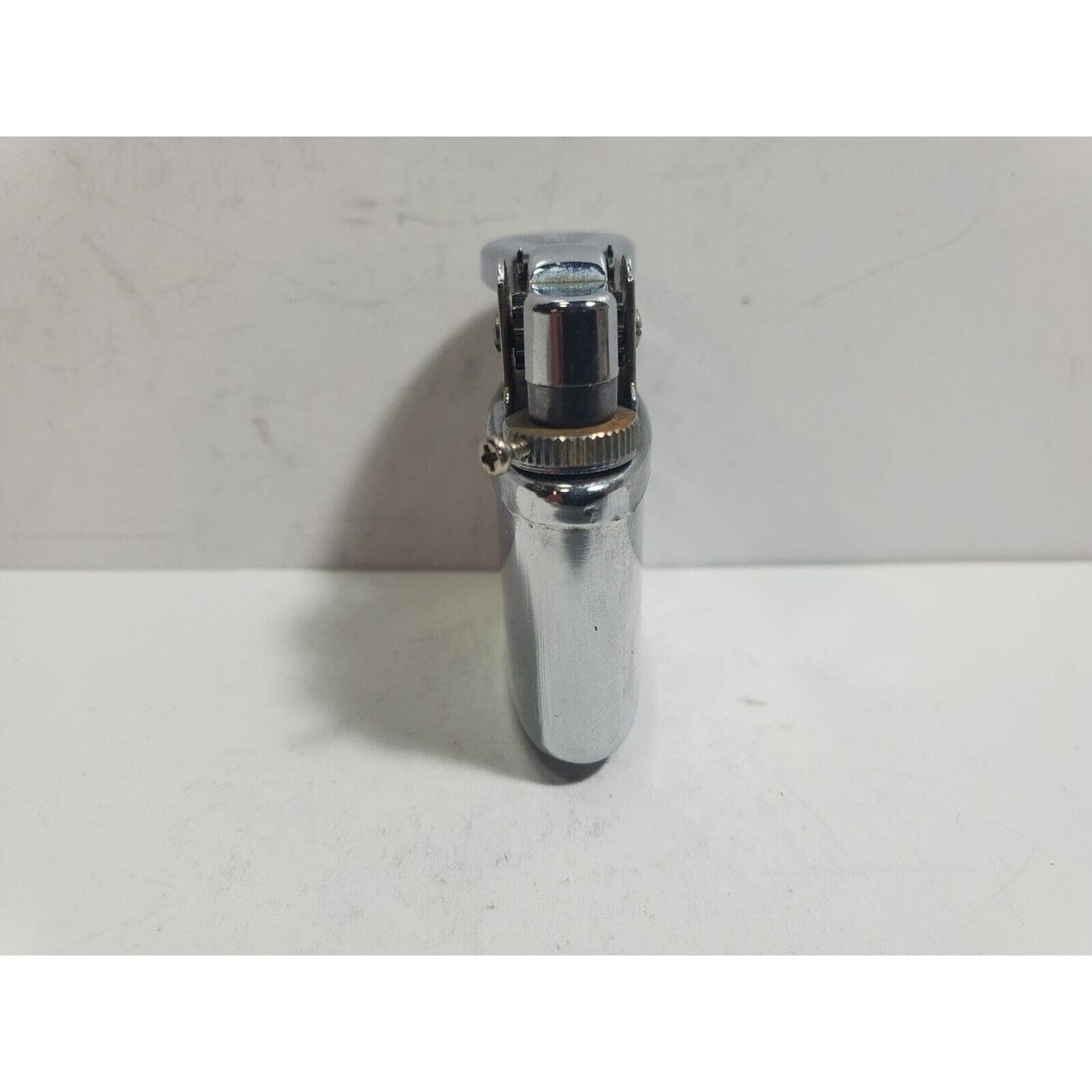 Vintage Working Butane Gas Table Lighter Silver INSERT Fits 37 x 13mm Oval Base