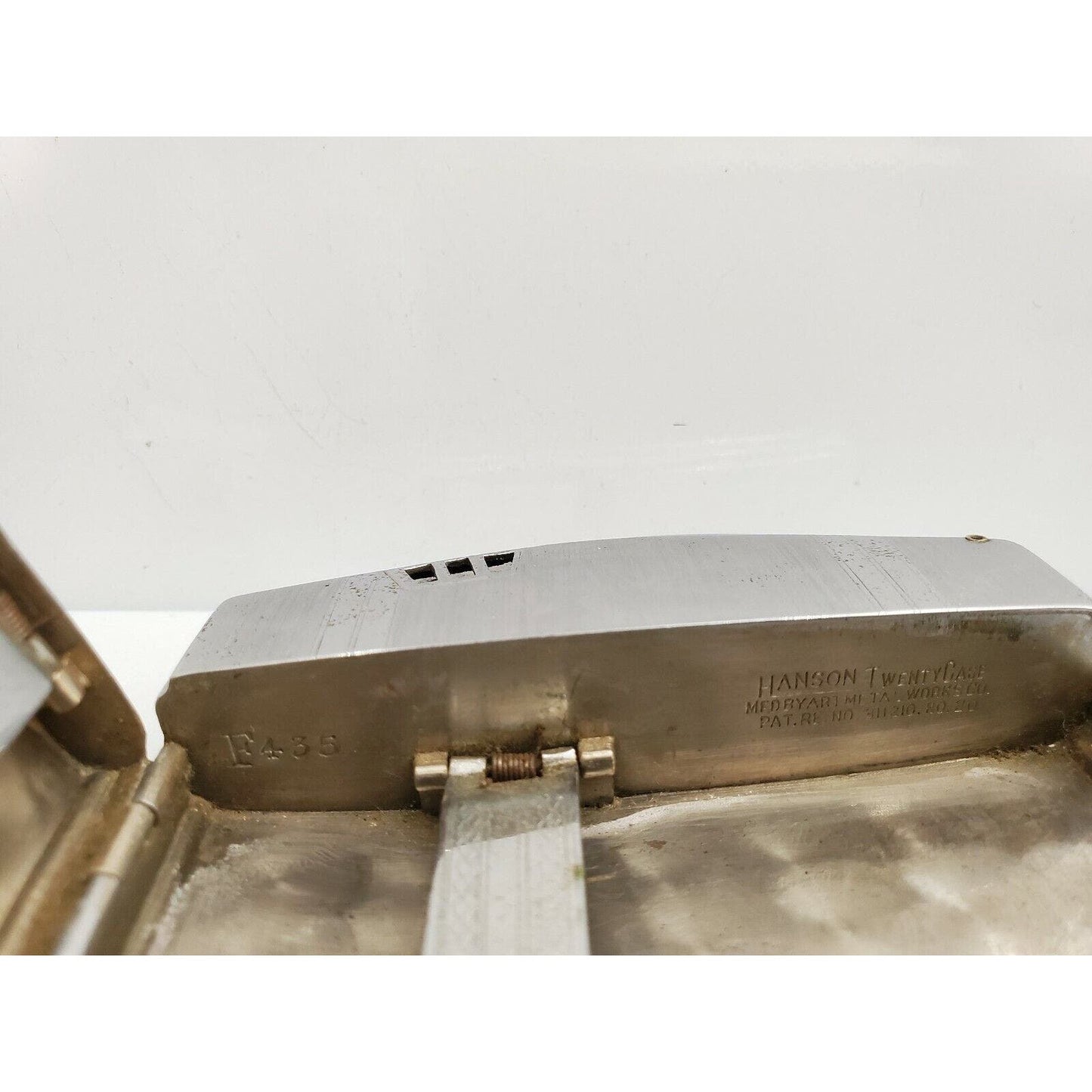 Rare ANTIQUE Working Ronson All Metal Works TWENTYCASE Cigarette Case Lighter