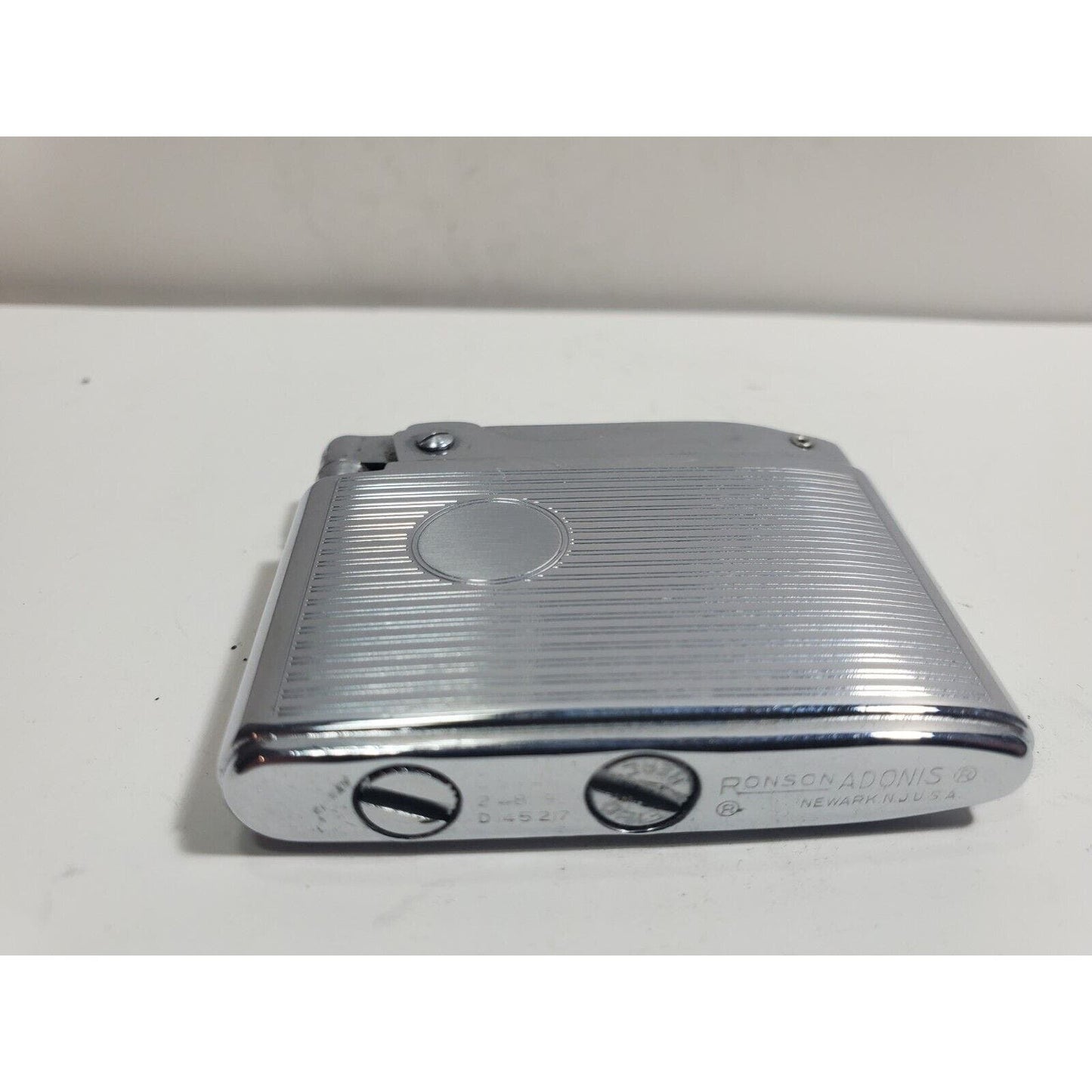 Vintage Working Ronson ADONIS Silver Tone Lighter 5832/26