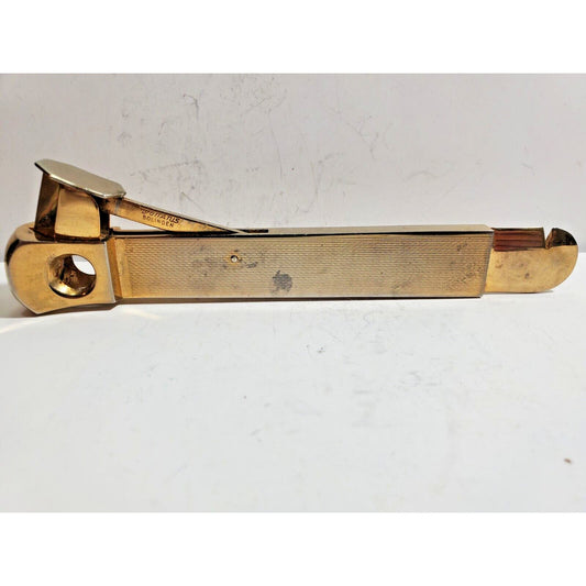Vintage Working German Donatus Solingen Gold Tone Cigar Cutter 5942/6