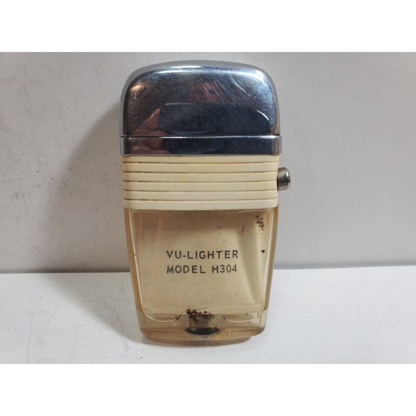 Vintage Working Rare Scripto Vu Lighter Salesman Sample Advertising 5981/29