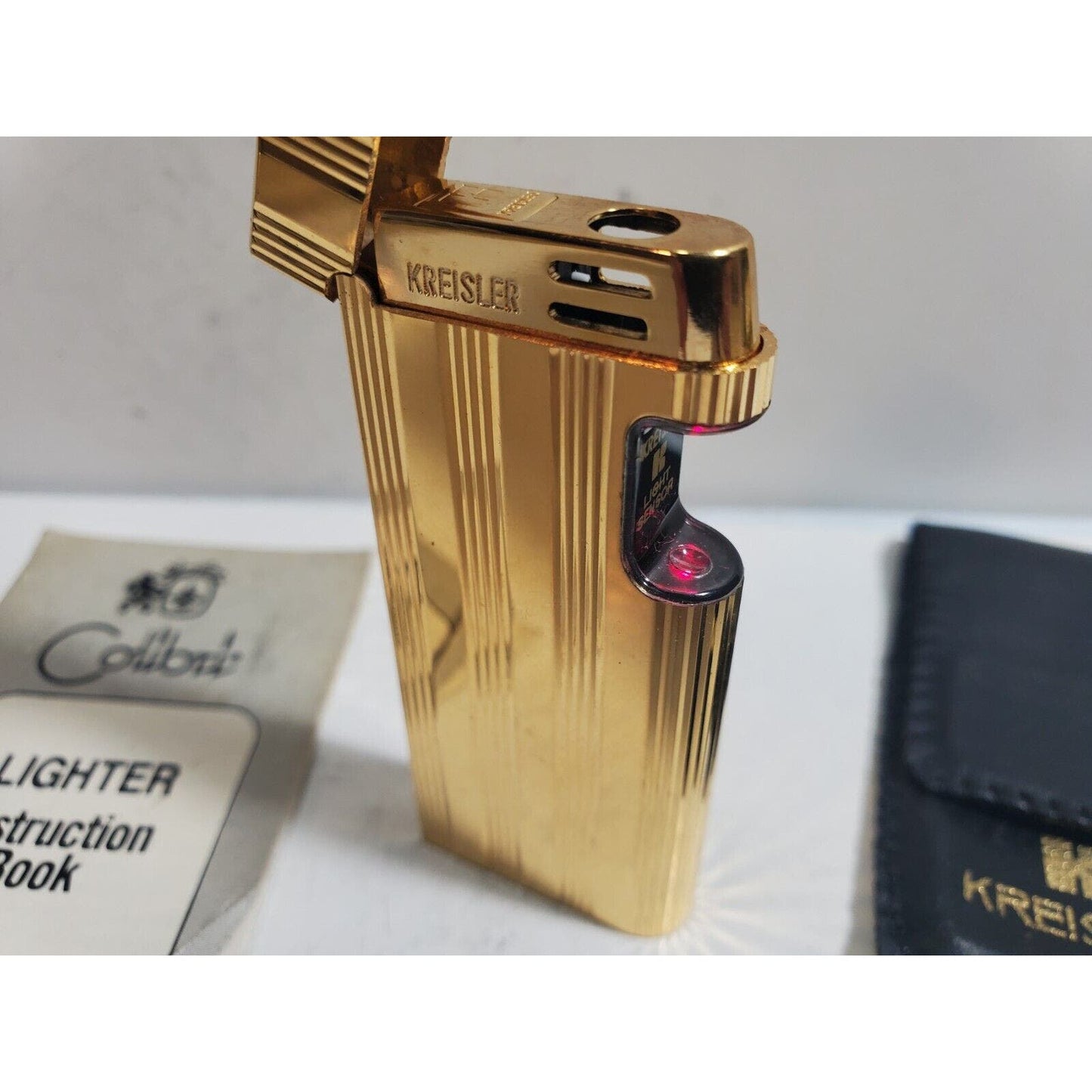 Vintage Colibri Beam Sensor Gold Tone Lighter 6029/37