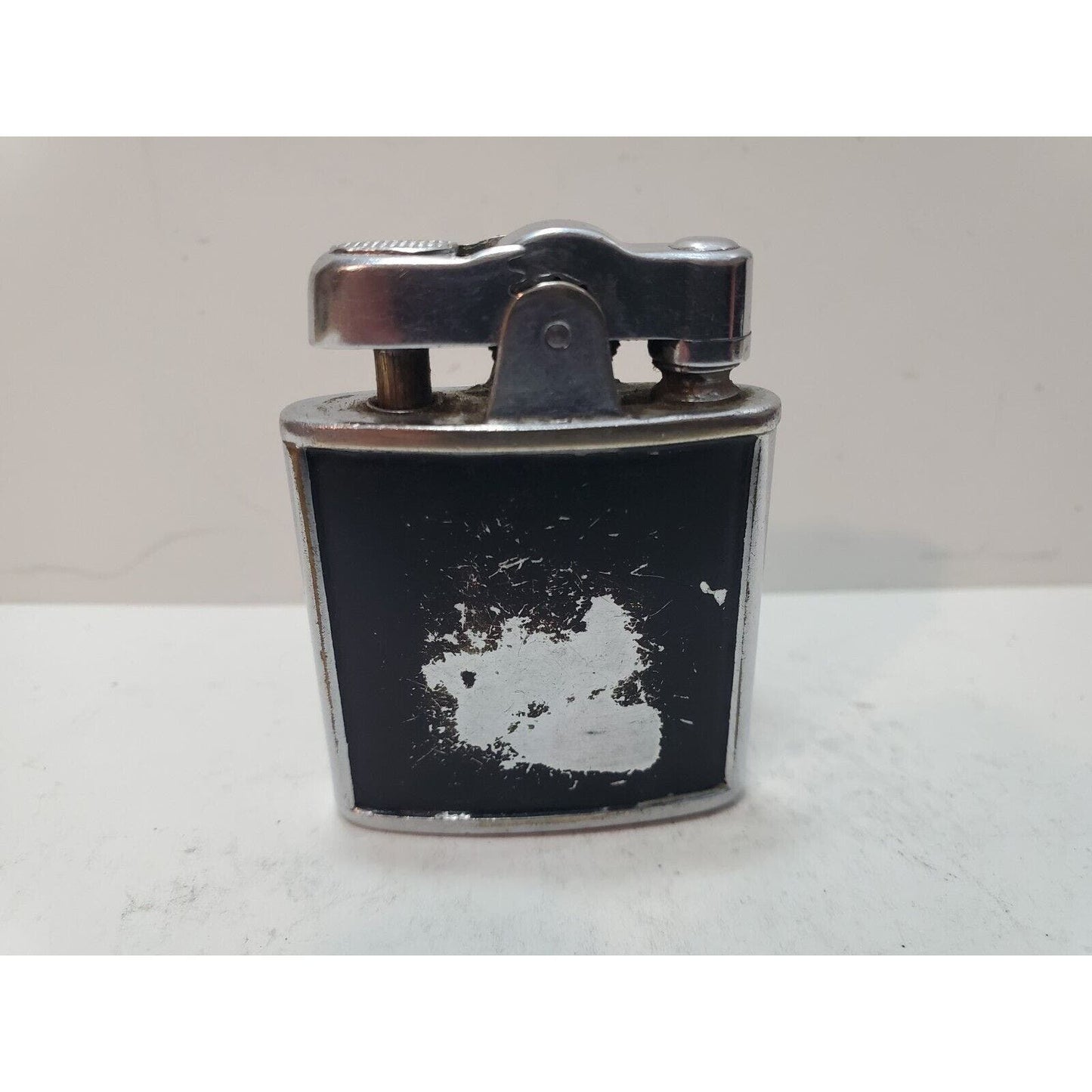 Working Vintage Ronson Art Metal Works Art Deco De-Light Silver Lighter 6248/26