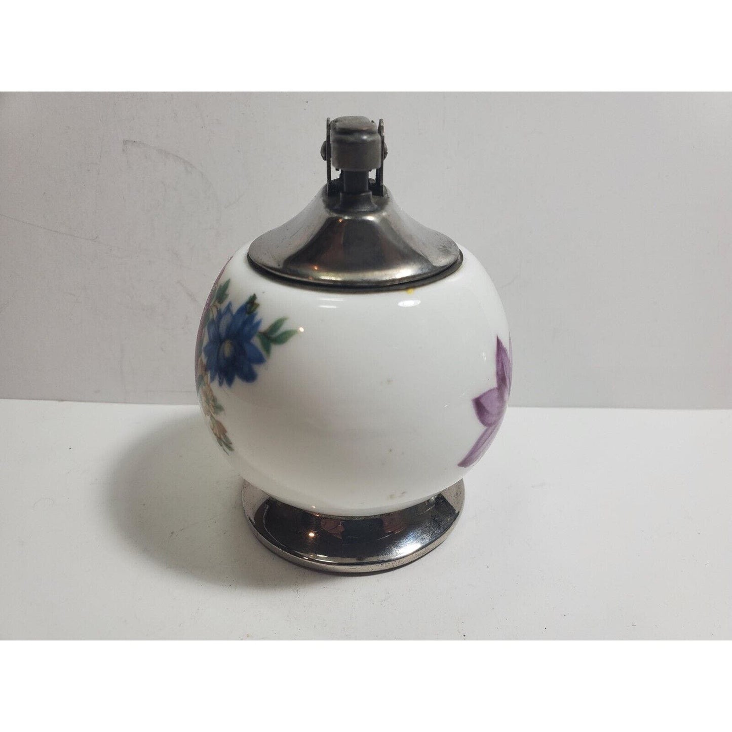 Unique Design Vintage Working Table Lighter, FLOWER PRINT Bowl 5959/39
