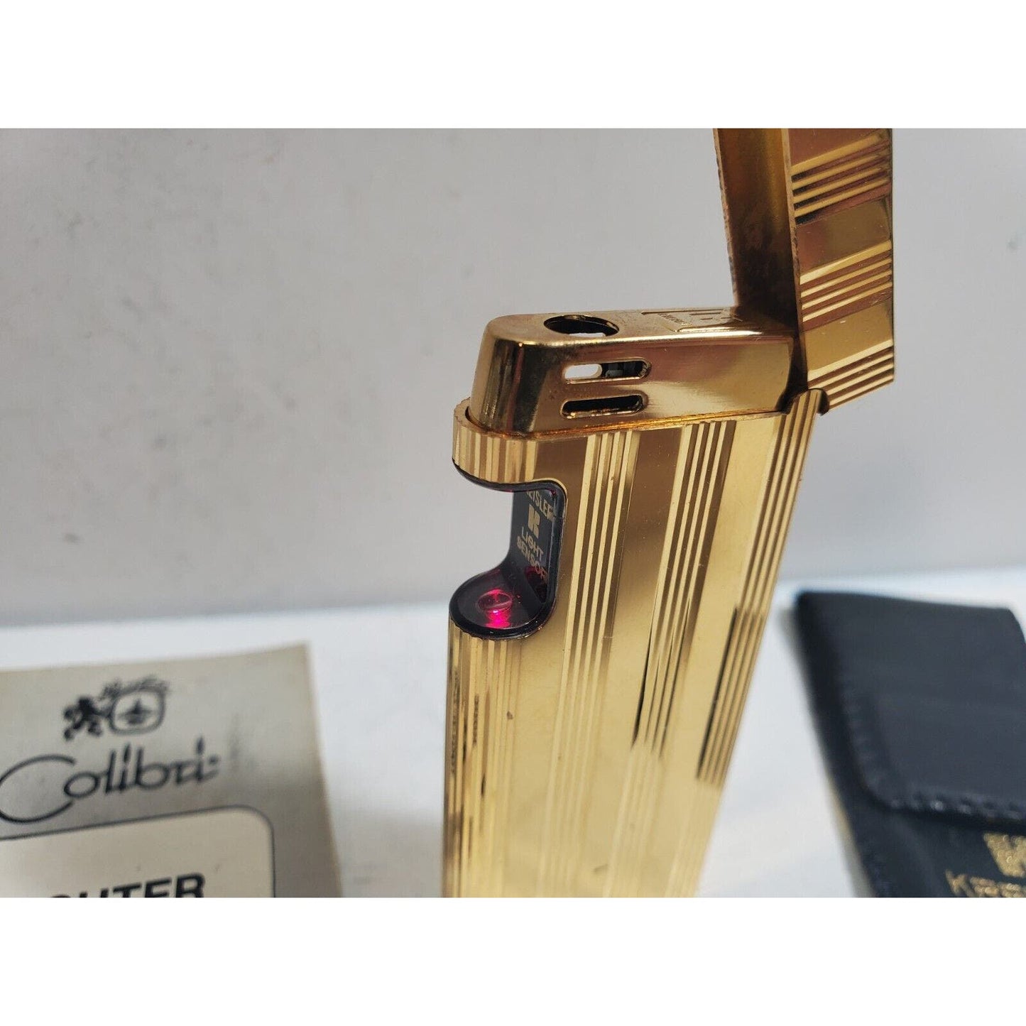 Vintage Colibri Beam Sensor Gold Tone Lighter 6029/37