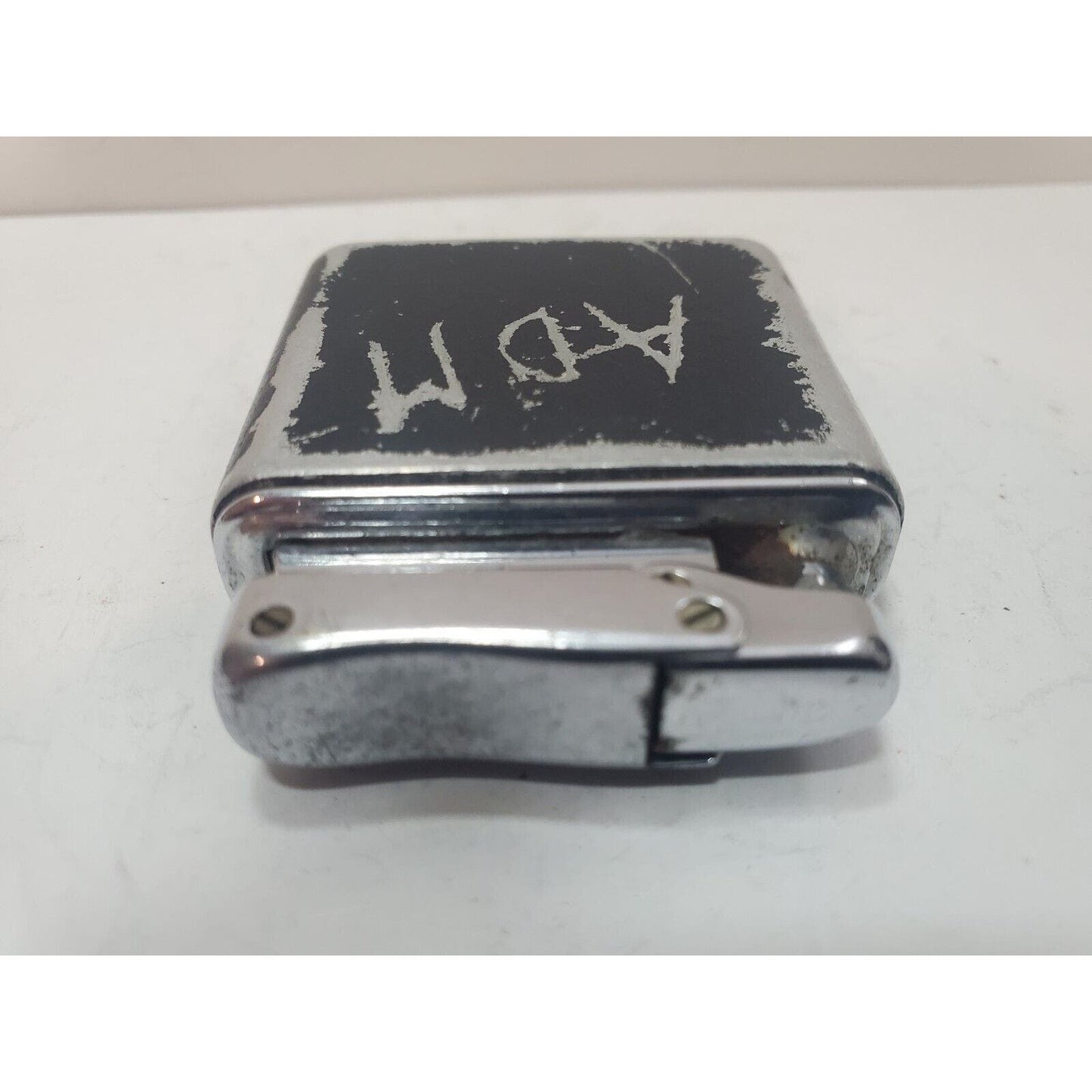 Vintage Working Colibri Mono Gas Black Tone Lighter / 6210/36