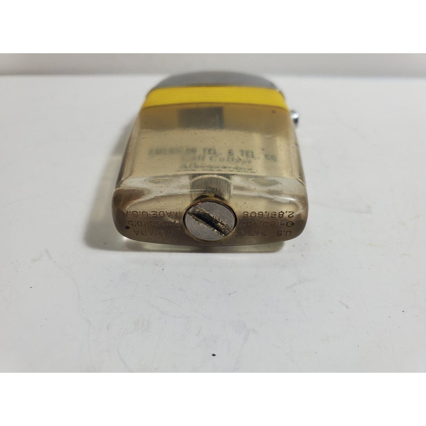 Vintage Working Scripto VU Lighter "AMERICAN TEL CO." Logo ADVERTISING 6085/29