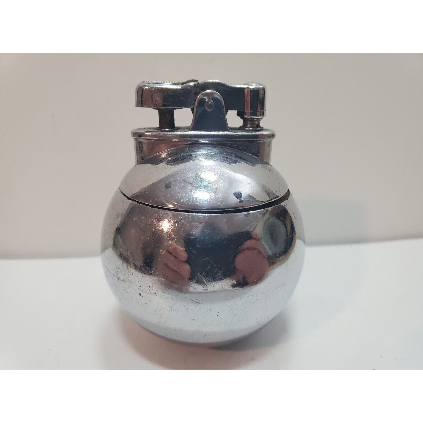 Vintage 1929 Ronson Rondelight Art Deco Silver Table Lighter 6156/13