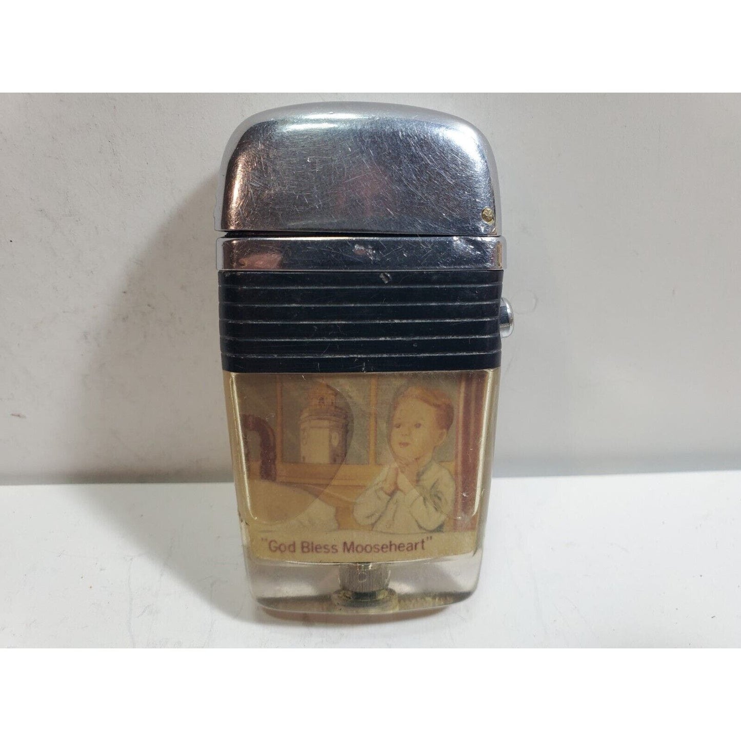 Working Vintage Scripto Vu Lighter Loyal Order Of Moose Award P.A.P. 6008/29