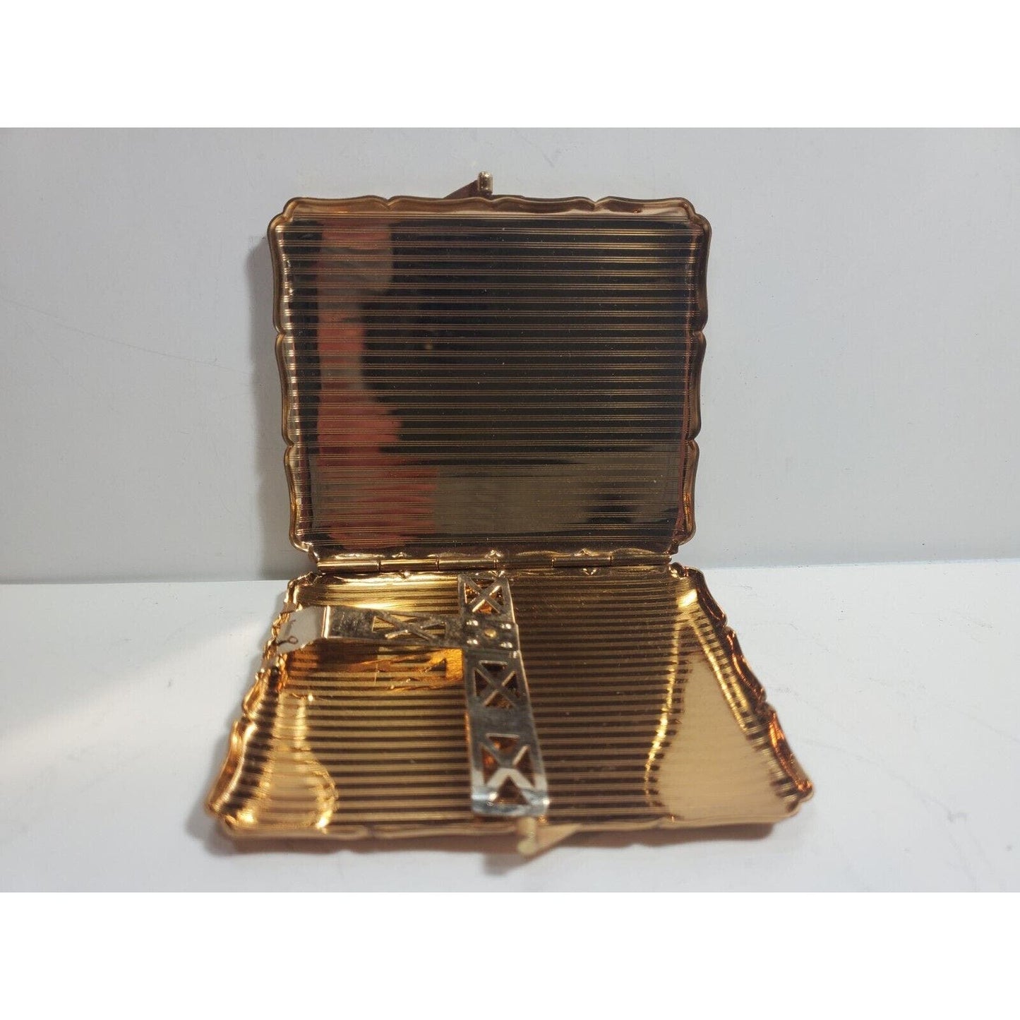 VINTAGE Working Stratton Enamel & Gold Cigarette Case England 5911/20