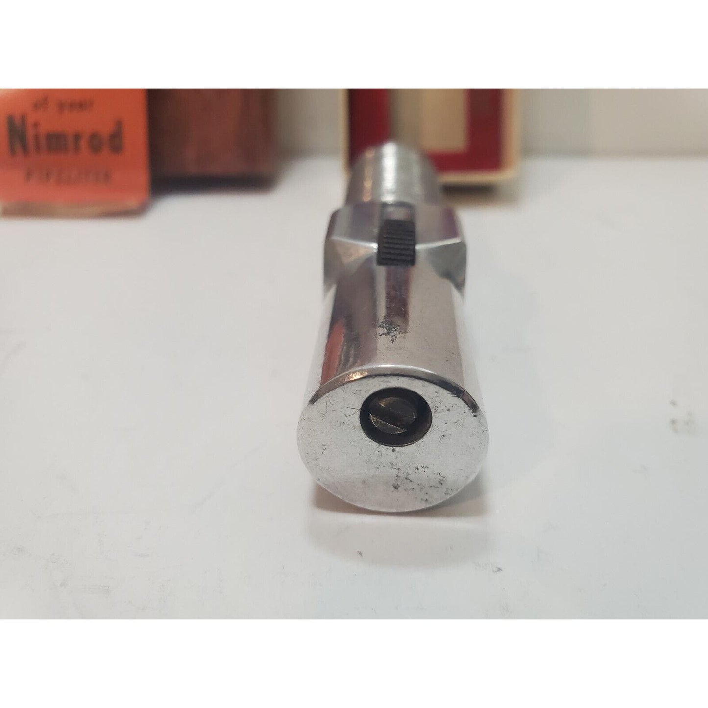 Vintage Working Nimrod Pipeliter Pipe Lighter, Original Box 6255/24