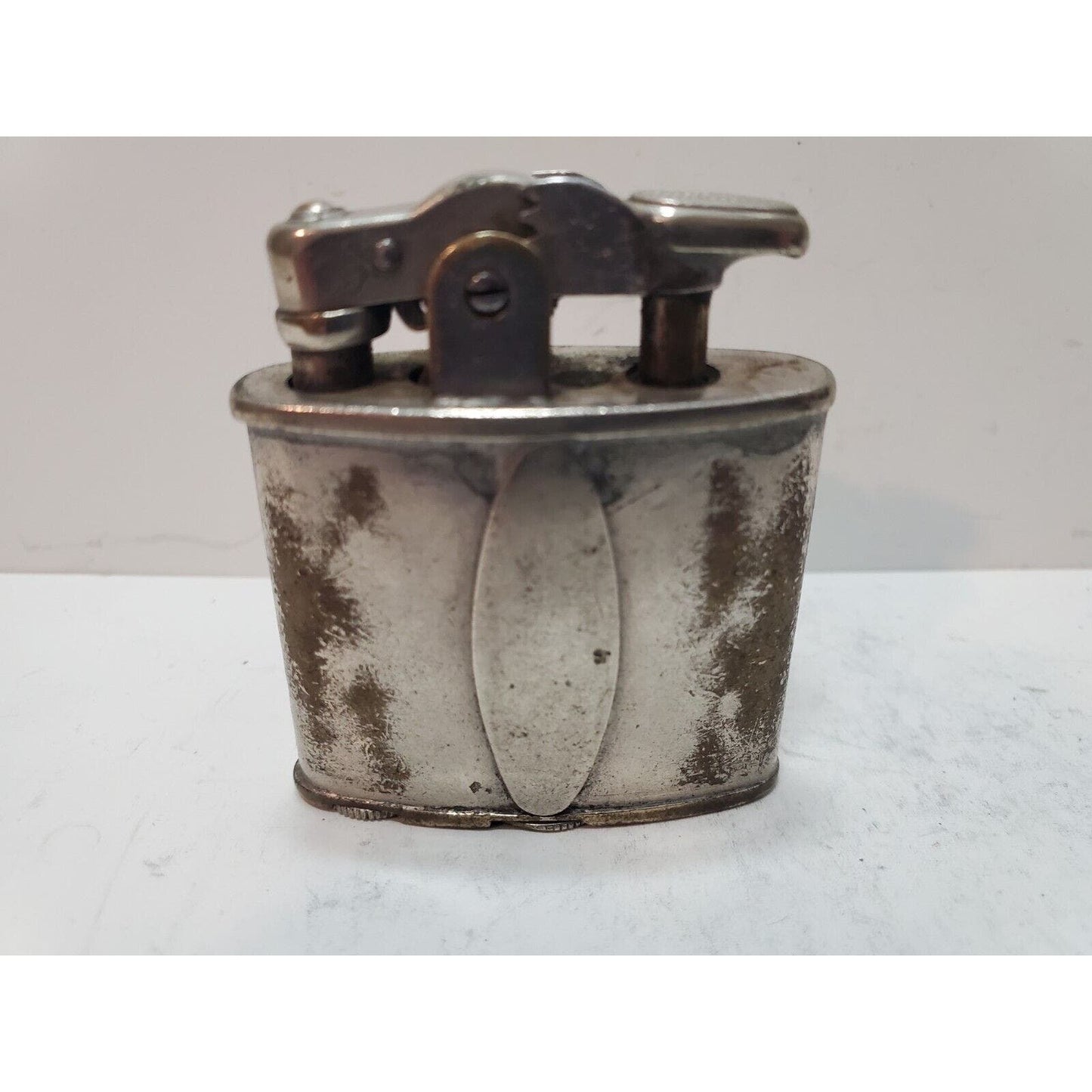 Working Vintage Ronson Art Metal Works Art Deco De-Light Silver Lighter 6250/26