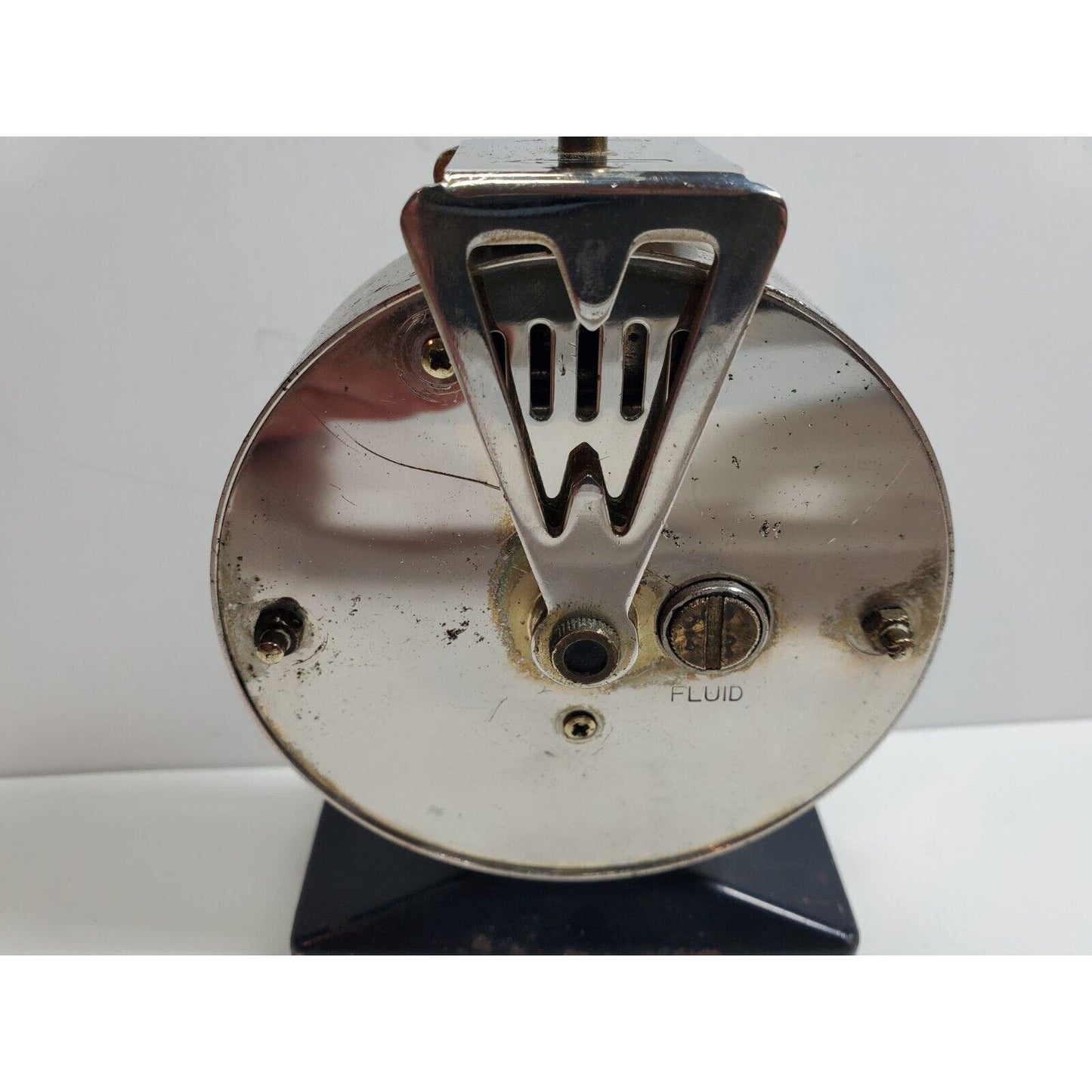 Working Vintage Ship Helm Telegraph Brass Japan Table Lighter Figural Retro