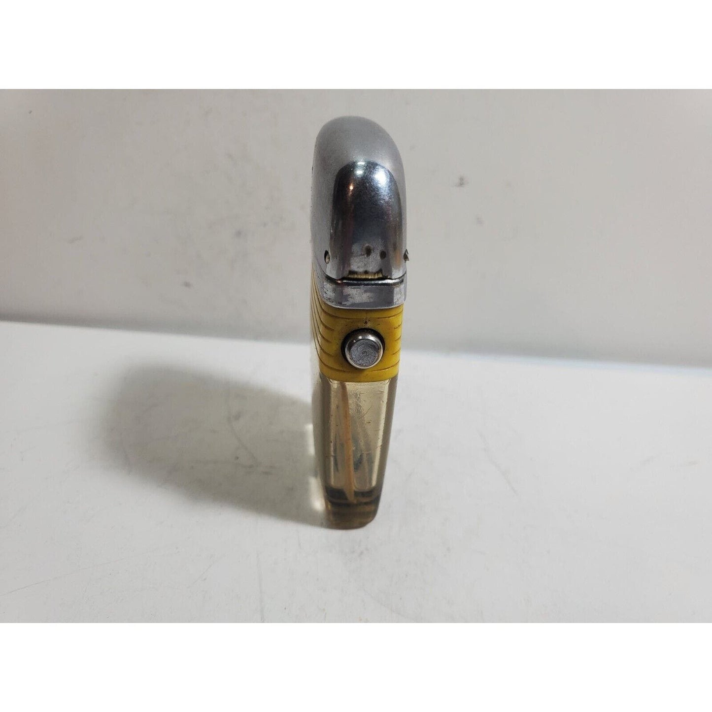 Vintage Working Scripto VU Lighter "AMERICAN TEL CO." Logo ADVERTISING 6085/29