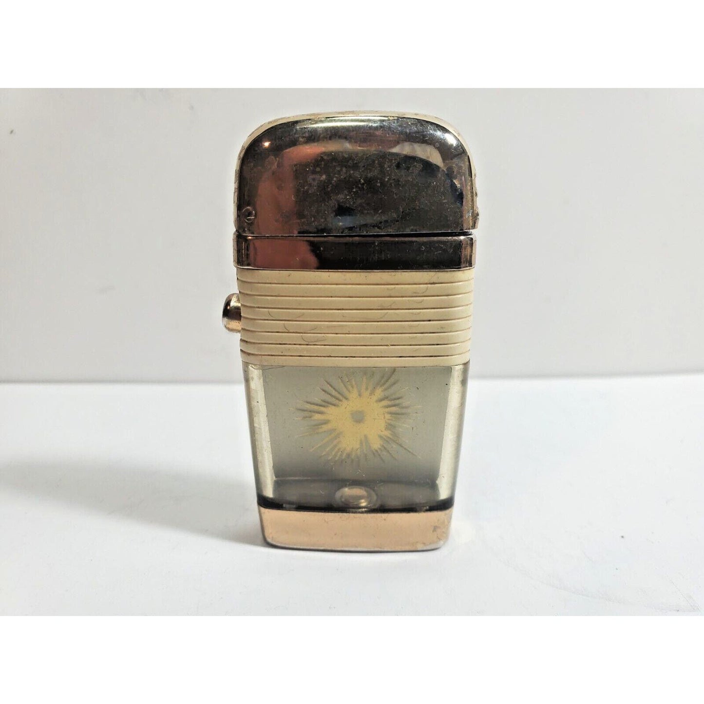 Working Vintage SCRIPTO VU-LIGHTER Bullet Hole 1112/29