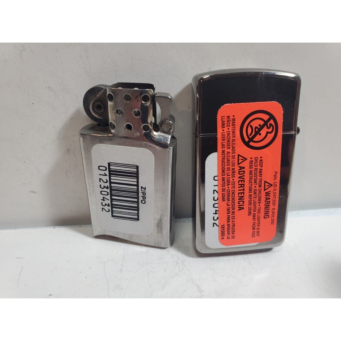 VINTAGE WORKING 1993 HIGH POLISH ZIPPO LIGHTER 6043/33 Restored By Zippo.