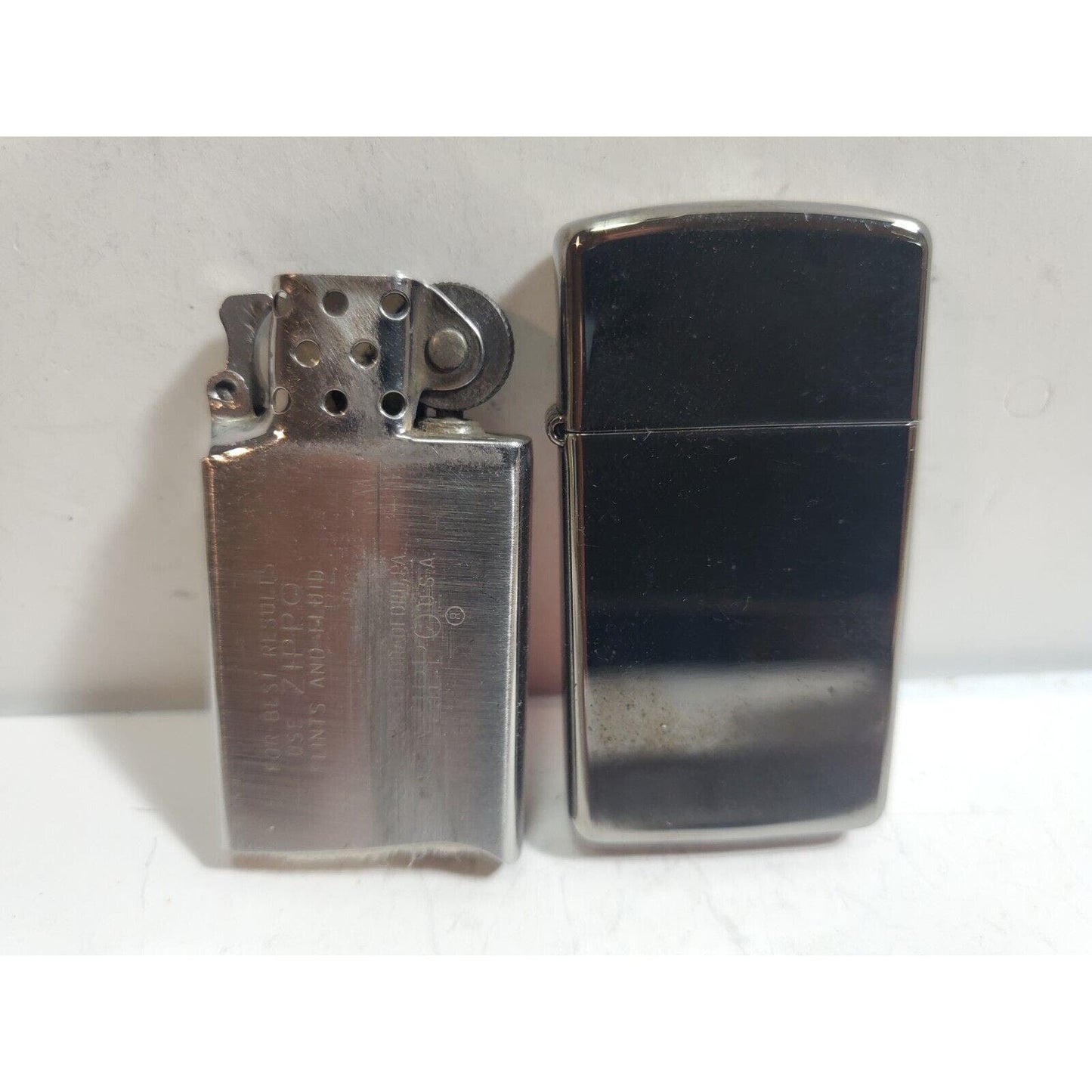 VINTAGE WORKING 1993 HIGH POLISH ZIPPO LIGHTER 6043/33 Restored By Zippo.