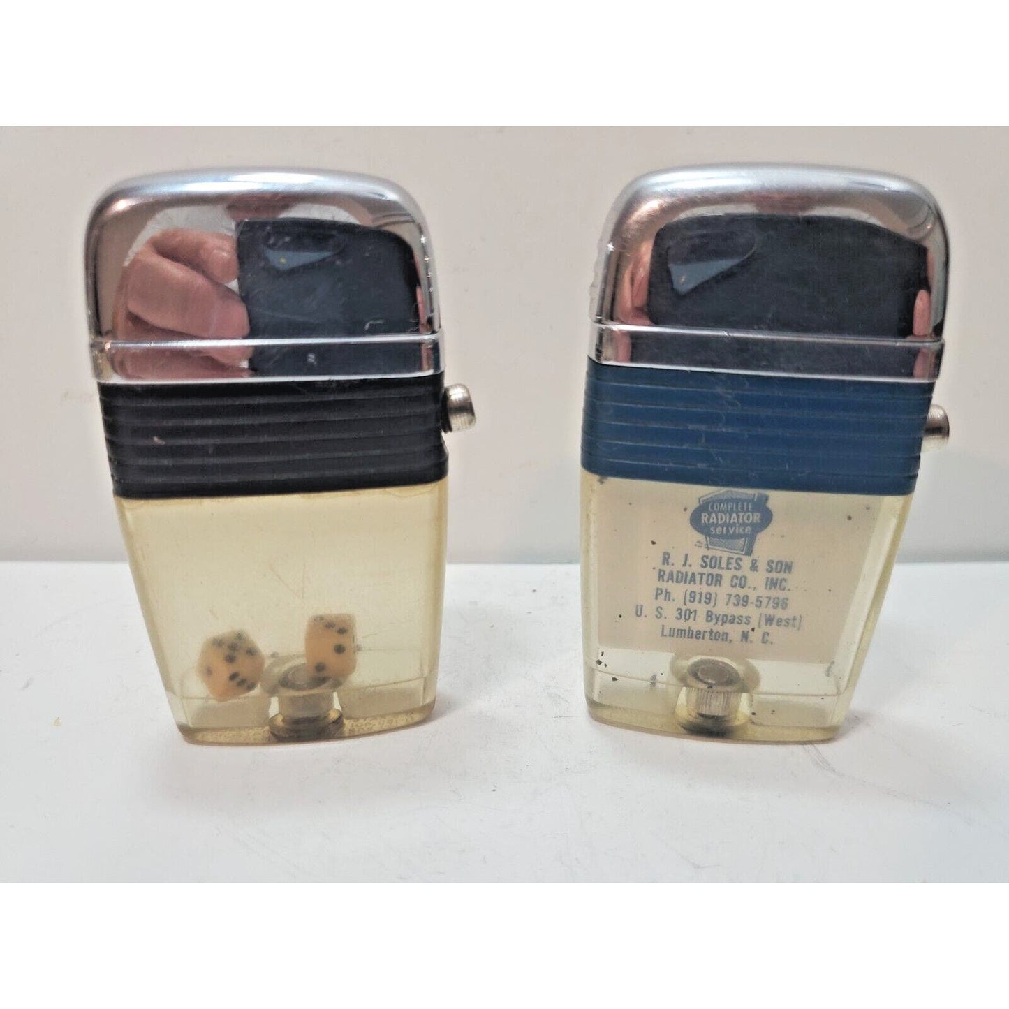 Lot of 2 Scripto VU Vintage Lighters 6114/29
