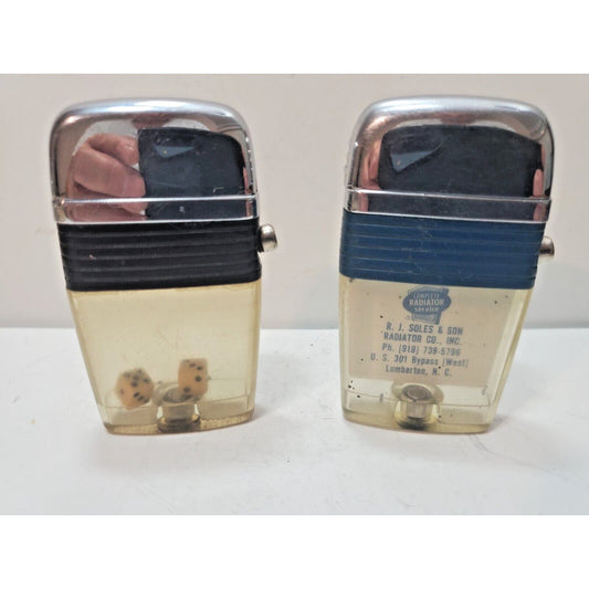 Lot of 2 Scripto VU Vintage Lighters 6114/29