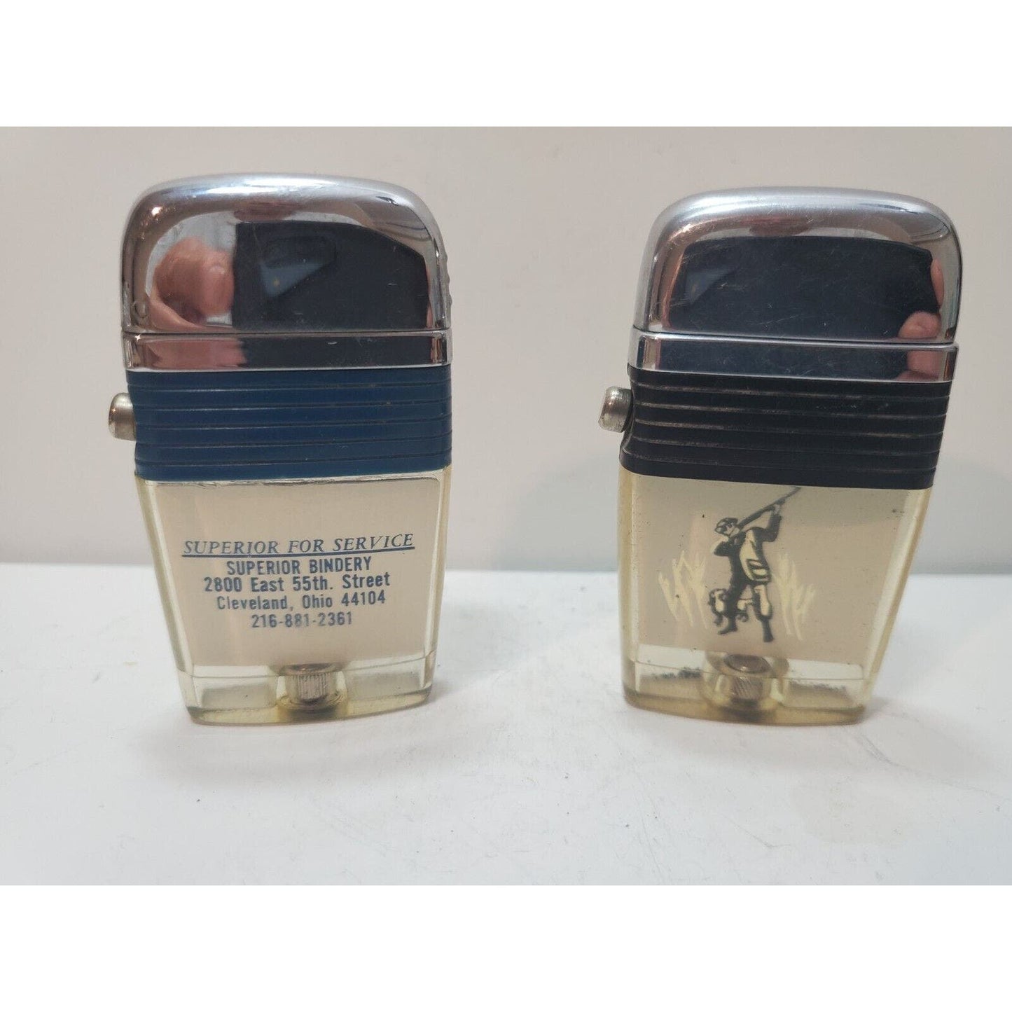 Lot of 2 Scripto VU Vintage Lighters 6109/29