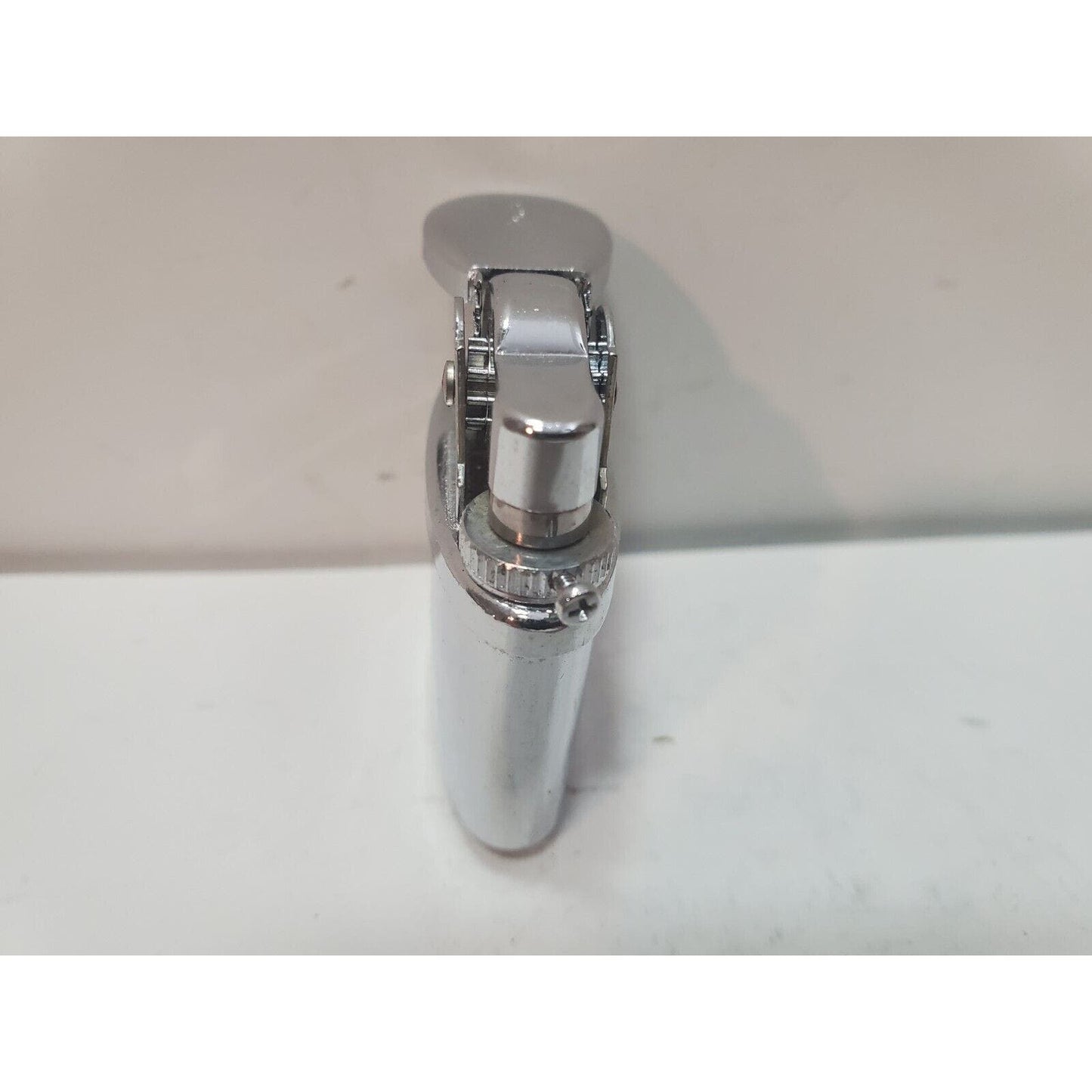 Vintage Working Butane Gas Table Lighter Silver INSERT Fits 37 x 13mm Oval Base
