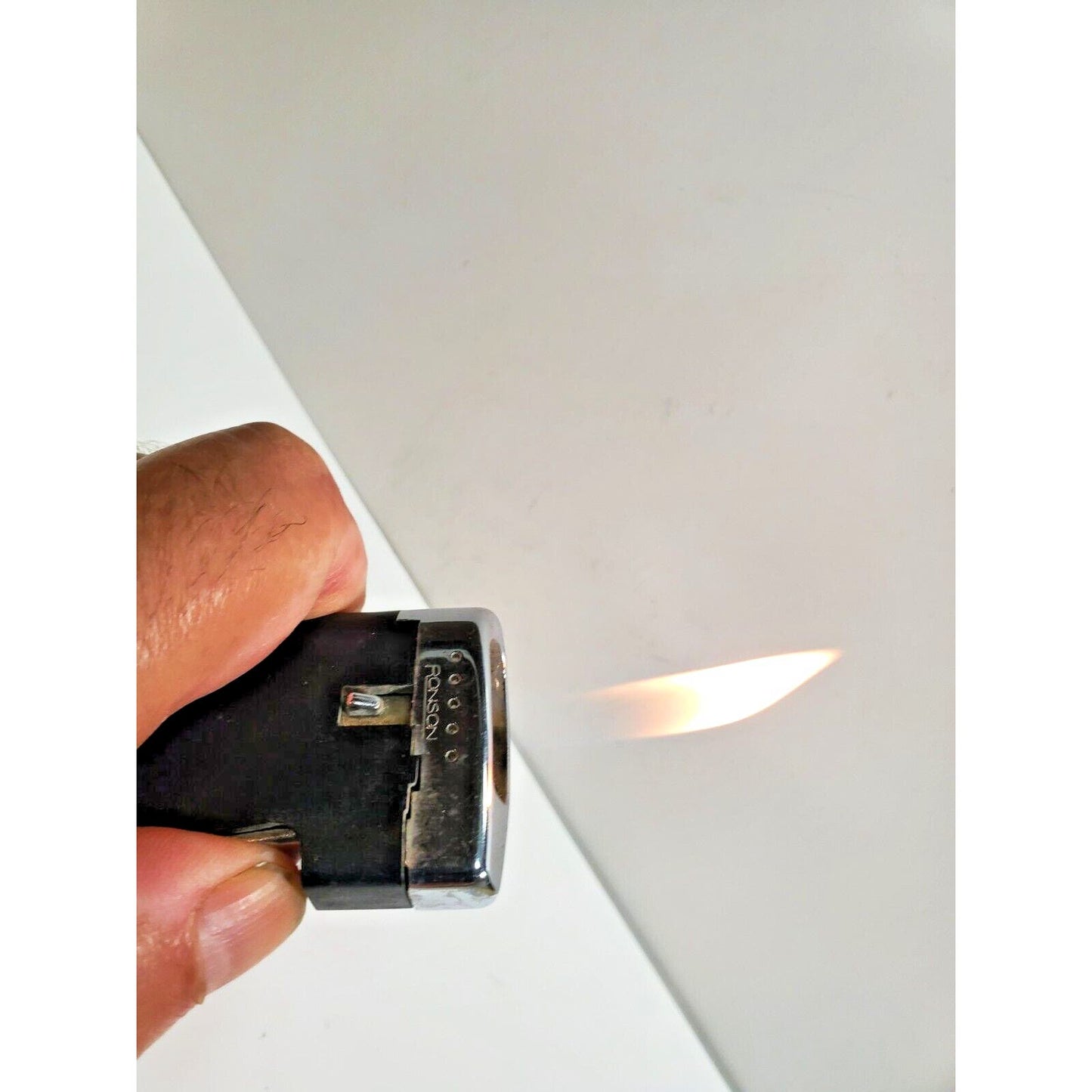 WORKING RONSON VARAFLAME COMET Lighter Vintage Antique Collectible 5851/26