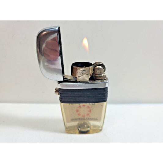 Vintage Working Scripto VU Lighter Expo 67 Montreal Canada / Black Band 5999/29